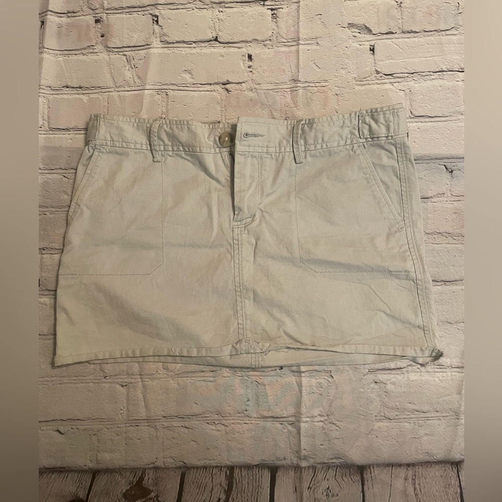 Pale blue skirt